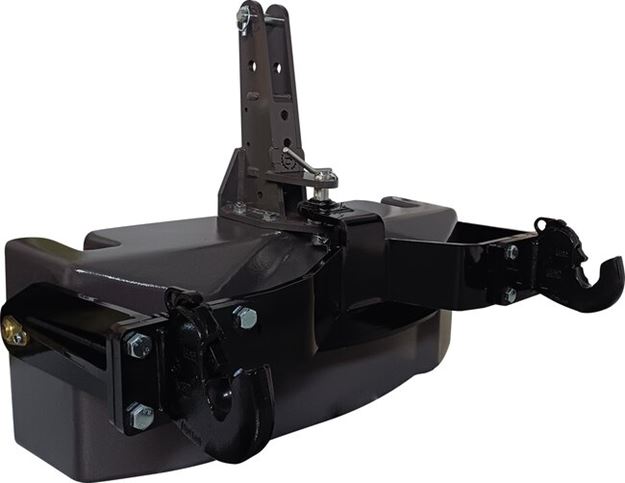 Image sur Masse Monobloc fonte EUROMASSE 850 kg avec option châssis de traction